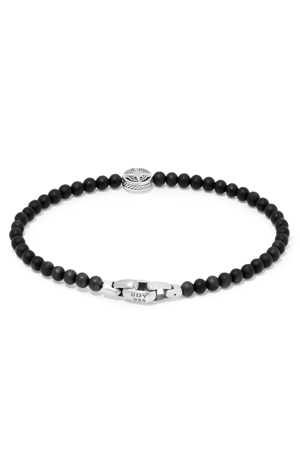 Spiritual Black Onyx Beads Compass Bracelet